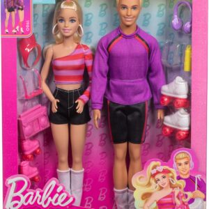 Barbie Fashionistas Set with 2 Fashion Dolls & 6 Accessories