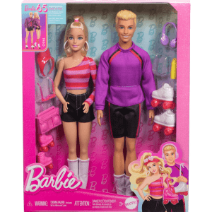 Barbie Fashionistas Set with 2 Fashion Dolls & 6 Accessories